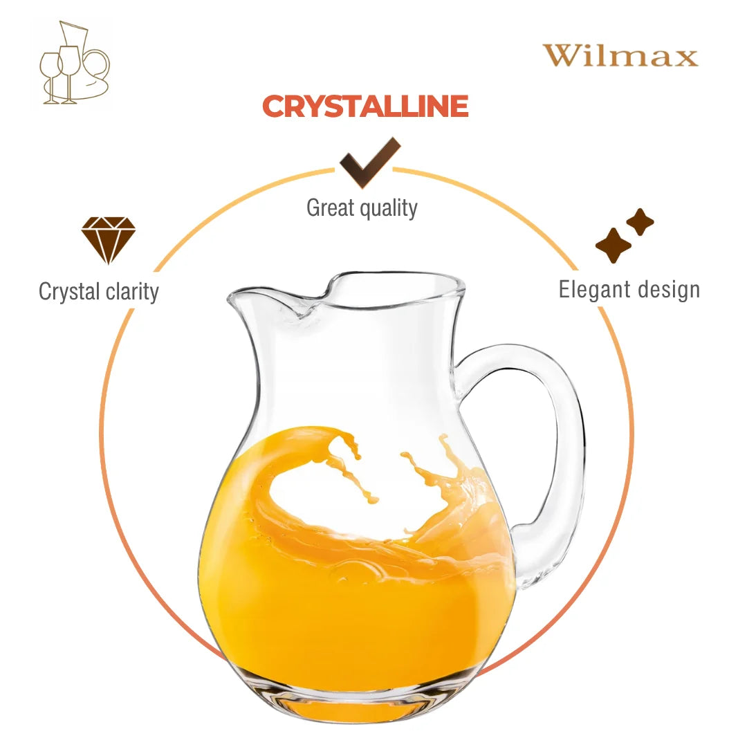 Wilmax England Kristalglas Kan 1000 ml Transparant