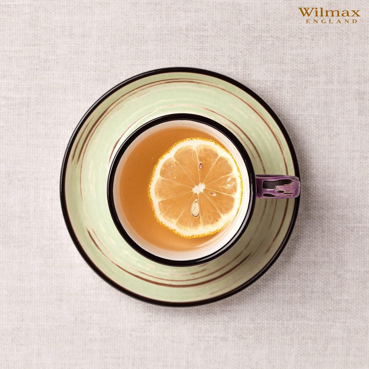 Wilmax Cup and Saucer Porcelain Mixed Set of 6 WL-669MIX36
