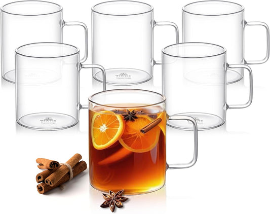 Wilmax Glasbeker 500ml Borosilicaatglas 6-delige set A6