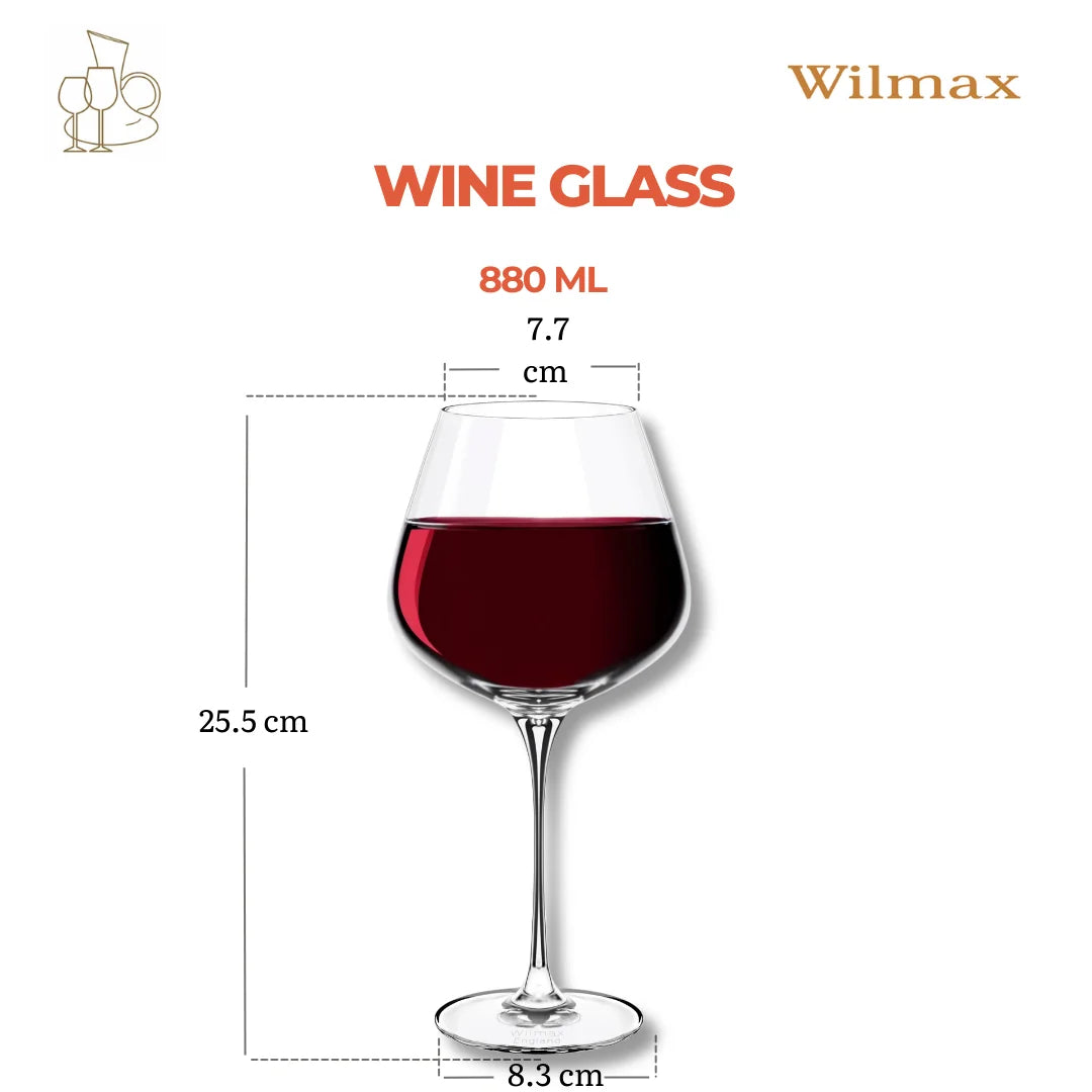 Wilmax Chardonnay Wijnglas 880 ml Kristalglas Set van 2