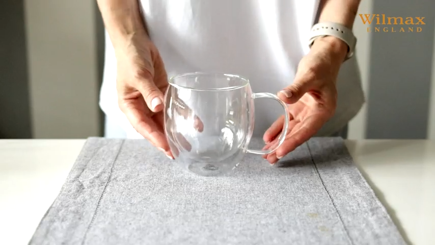 Wilmax Dubbelwandige Glasbeker 250 ml Set van 2 A2