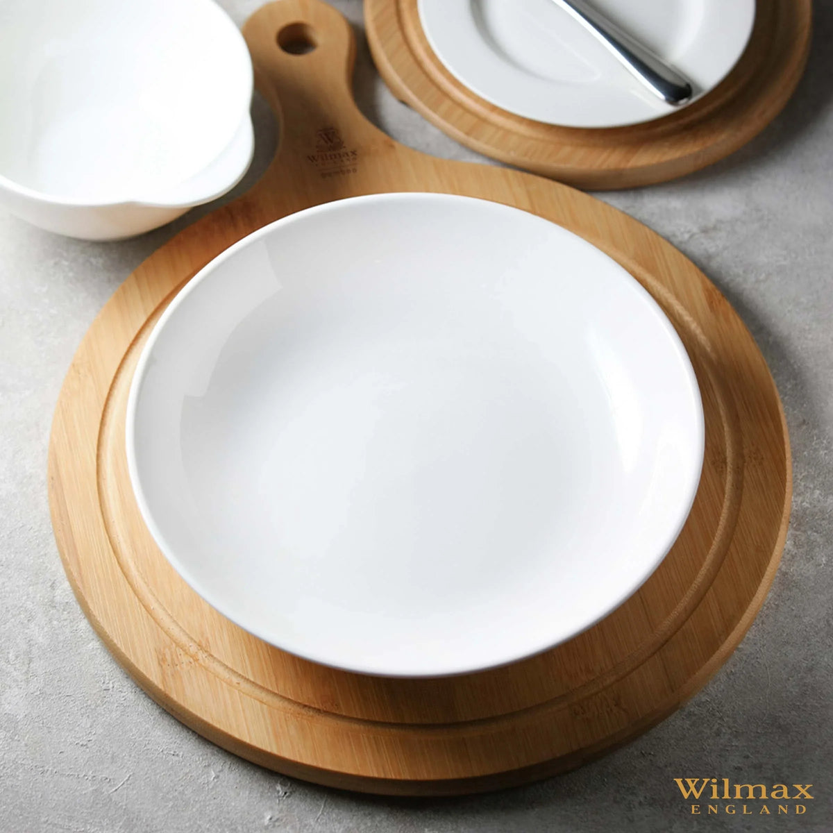 Wilmax Diep Porseleinen Serveerbord 30.5 cm Wit