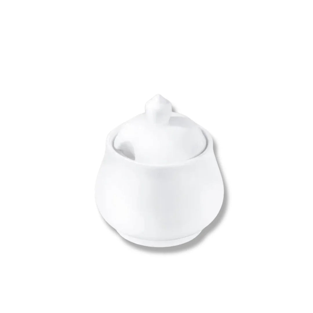 Wilmax Suikerpot met deksel 340 ml Wit Porselein
