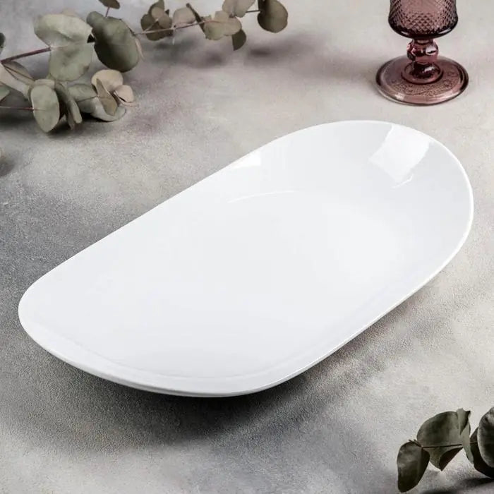 Wilmax Porseleinen Serveerblad 33x18.5 cm Wit