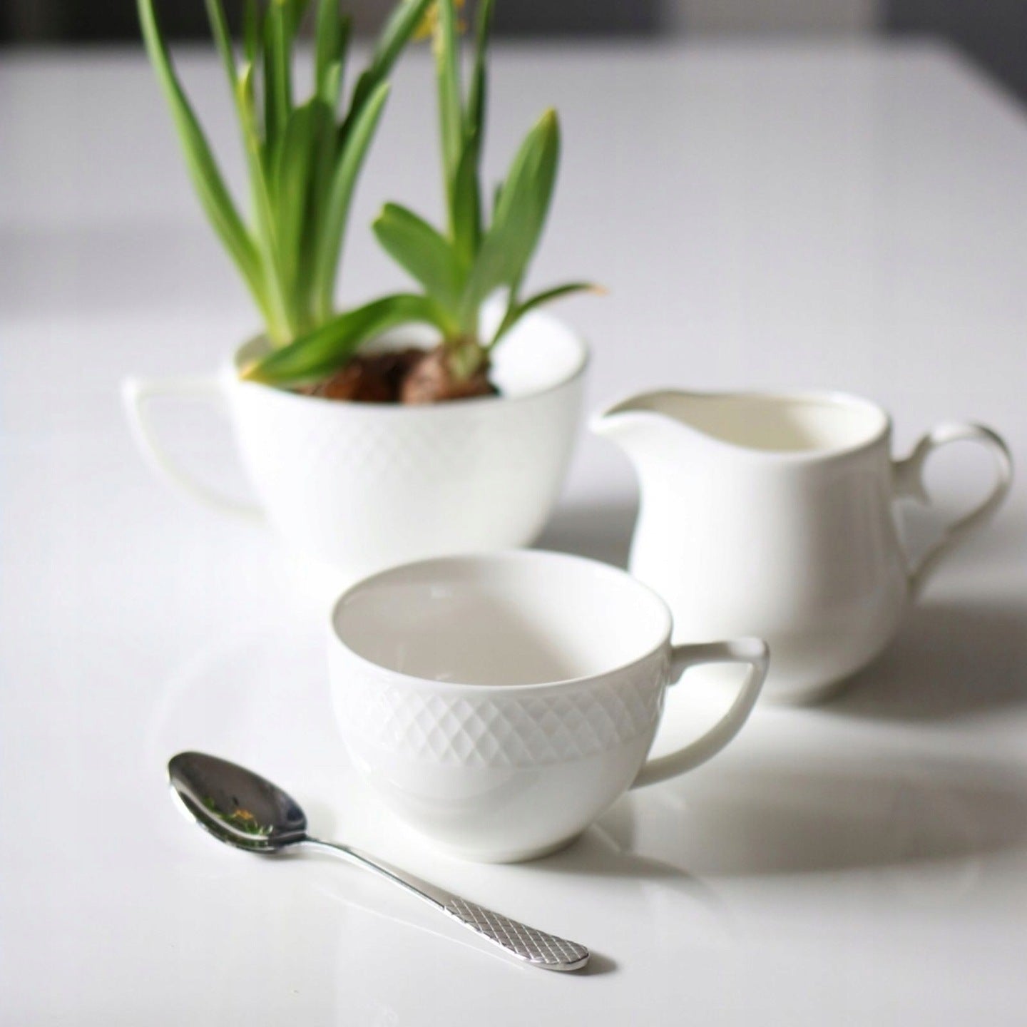 Wilmax Cup/Saucer 240ml White Porcelain WL-880101404/AB