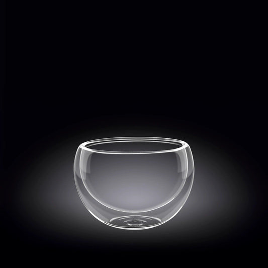Wilmax Dubbelwandige Glasschaal 250 ml Transparant WL-888755/A