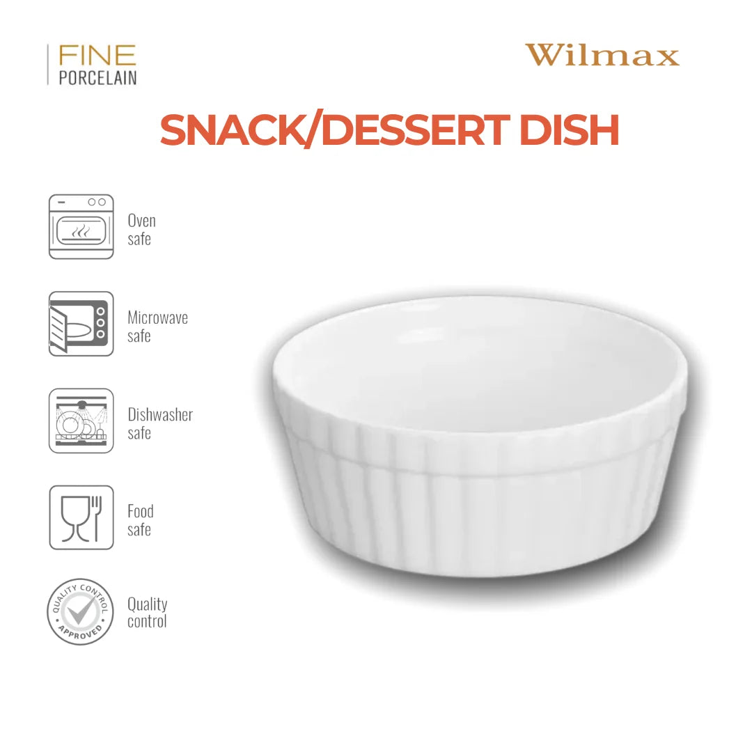 Wilmax Snack- & Dessertschaal 9 cm Porselein Wit