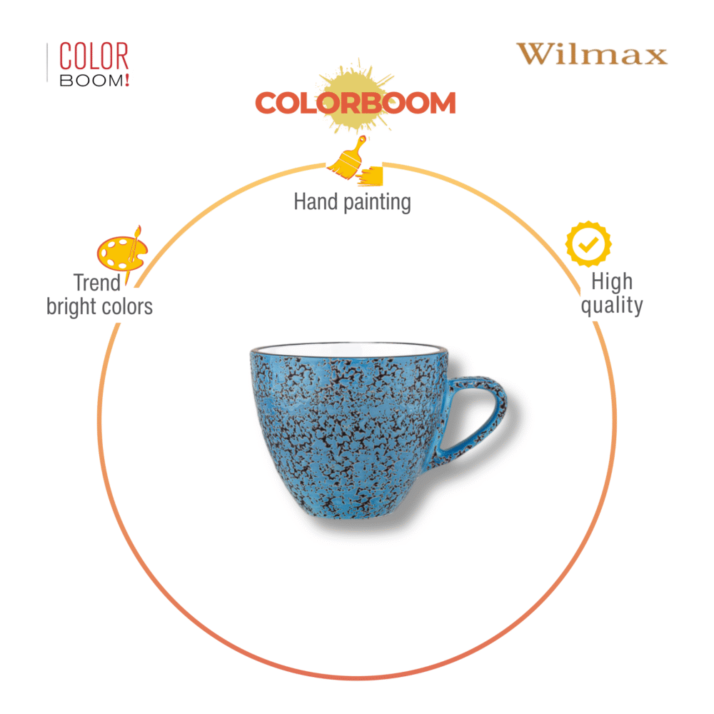 Wilmax England Espresso Cup 75 ml Blue Porcelain WL-667633/A