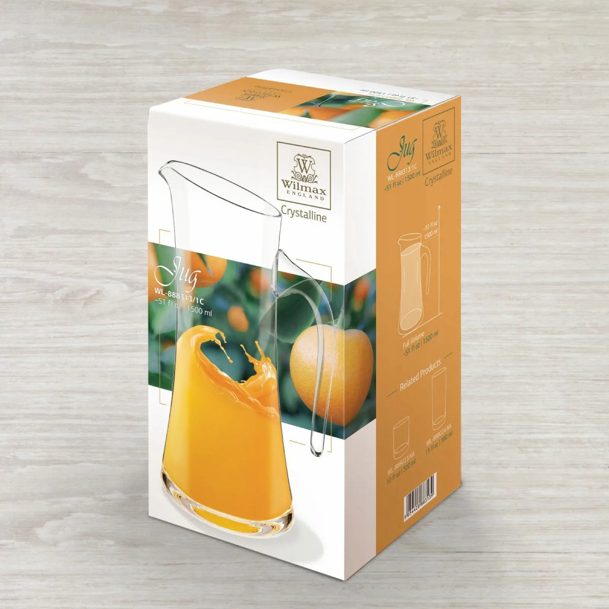 Wilmax Karaf 1500 ml Kristalglas Transparant