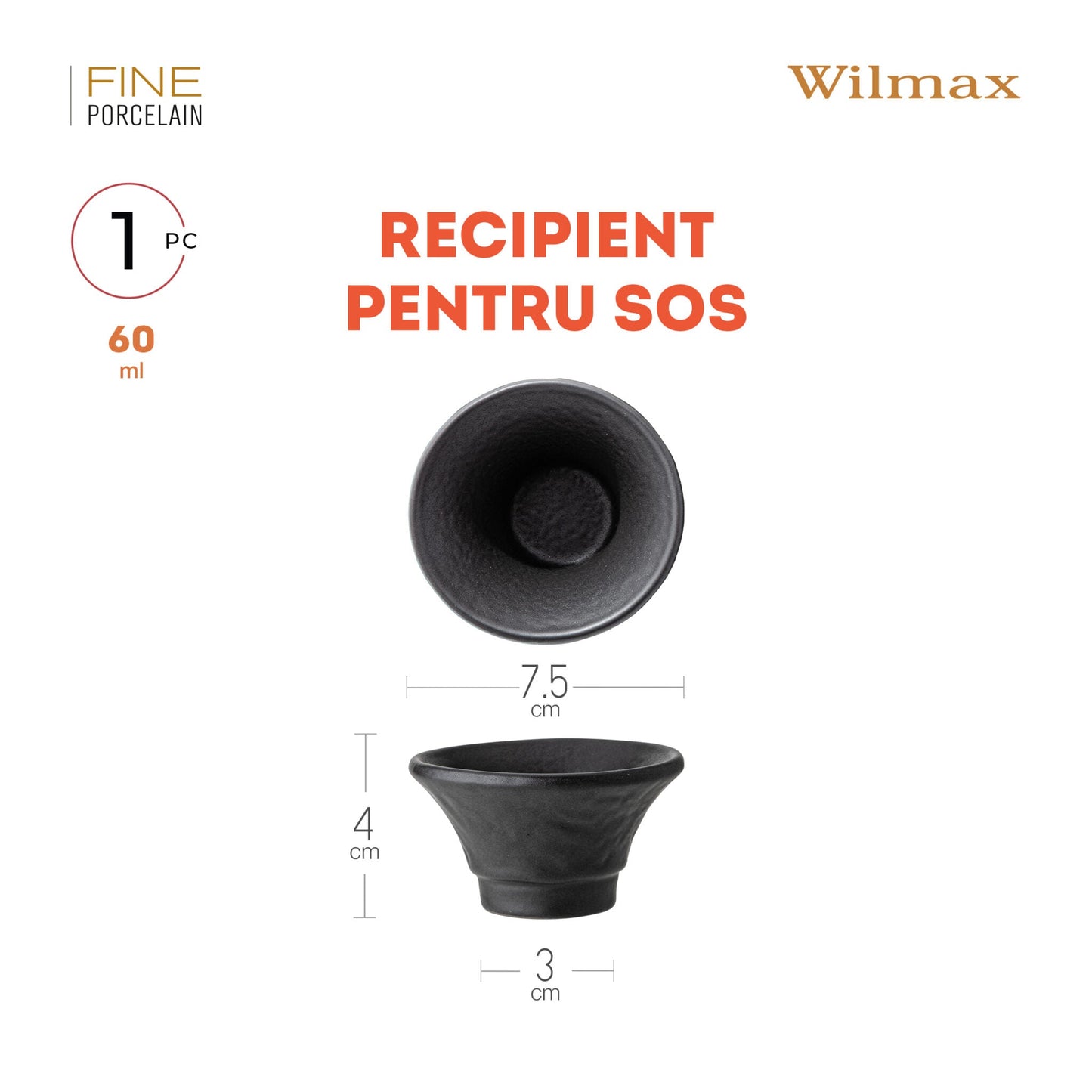 Wilmax Serveer- & Sausset Zwart WL-661133/A2-WL-661134/A2