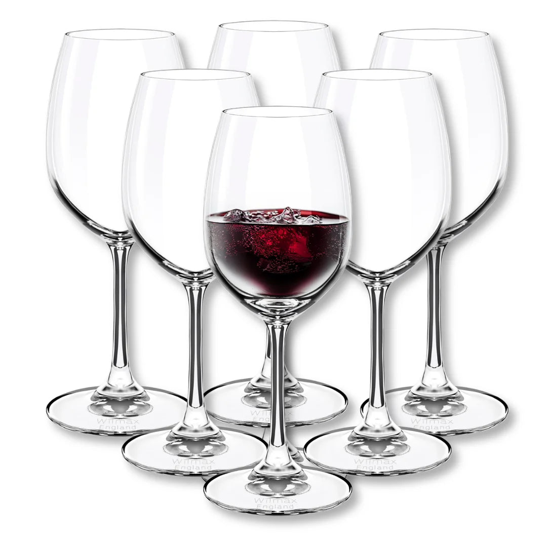 Wilmax Wijnglas 350 ml Kristalglas Transparant Set van 6