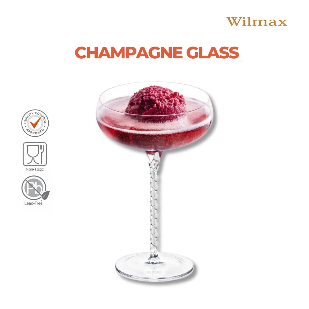 Wilmax Champagnefluit Kristalglas (2 stuks)
