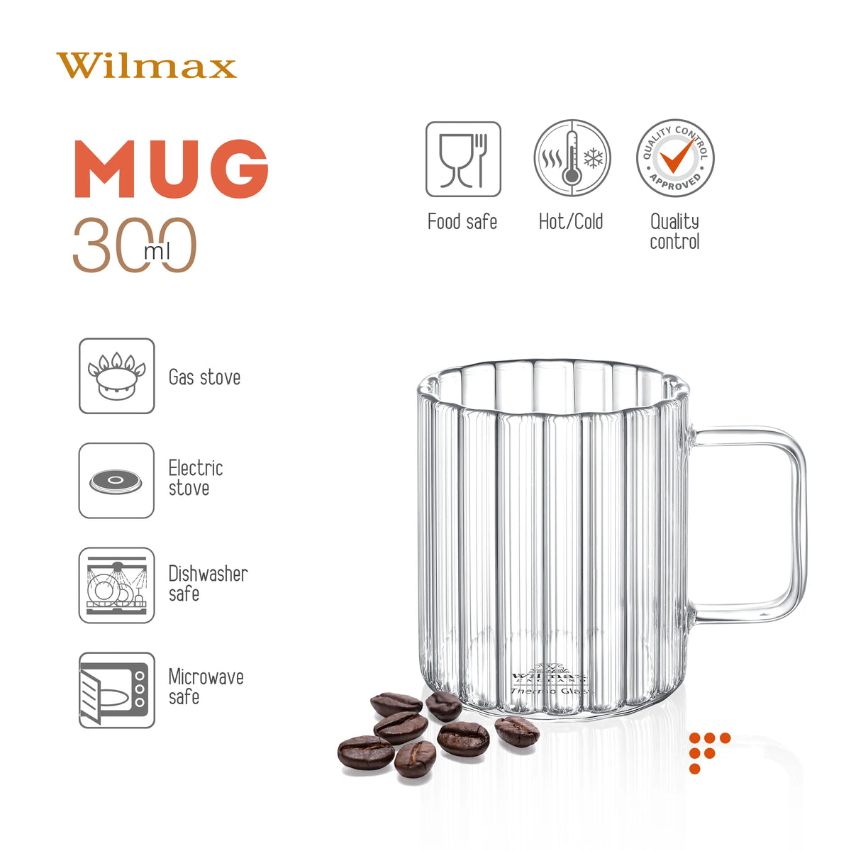 Wilmax Karaf met 6 glazen -888616/A6