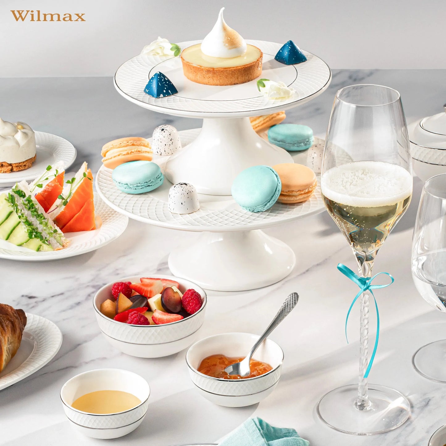 Wilmax England Champagnefluit Kristalglas 300ml 2-delig