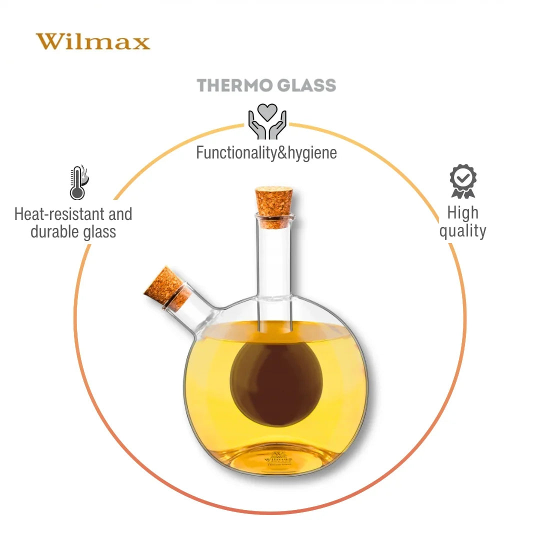 Wilmax Olie- en azijnfles 300/60 ml Glas