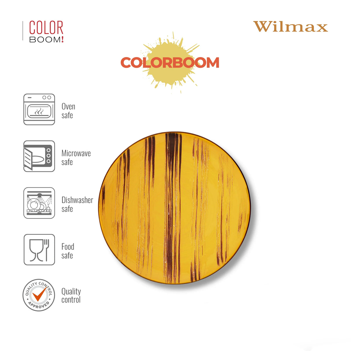 Wilmax England Bord 28 cm Geel Porselein