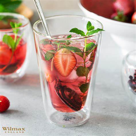 Wilmax Thermoglas 250 ml doppelwandig, mundgeblasen, hitzebeständig, WL-888704/A