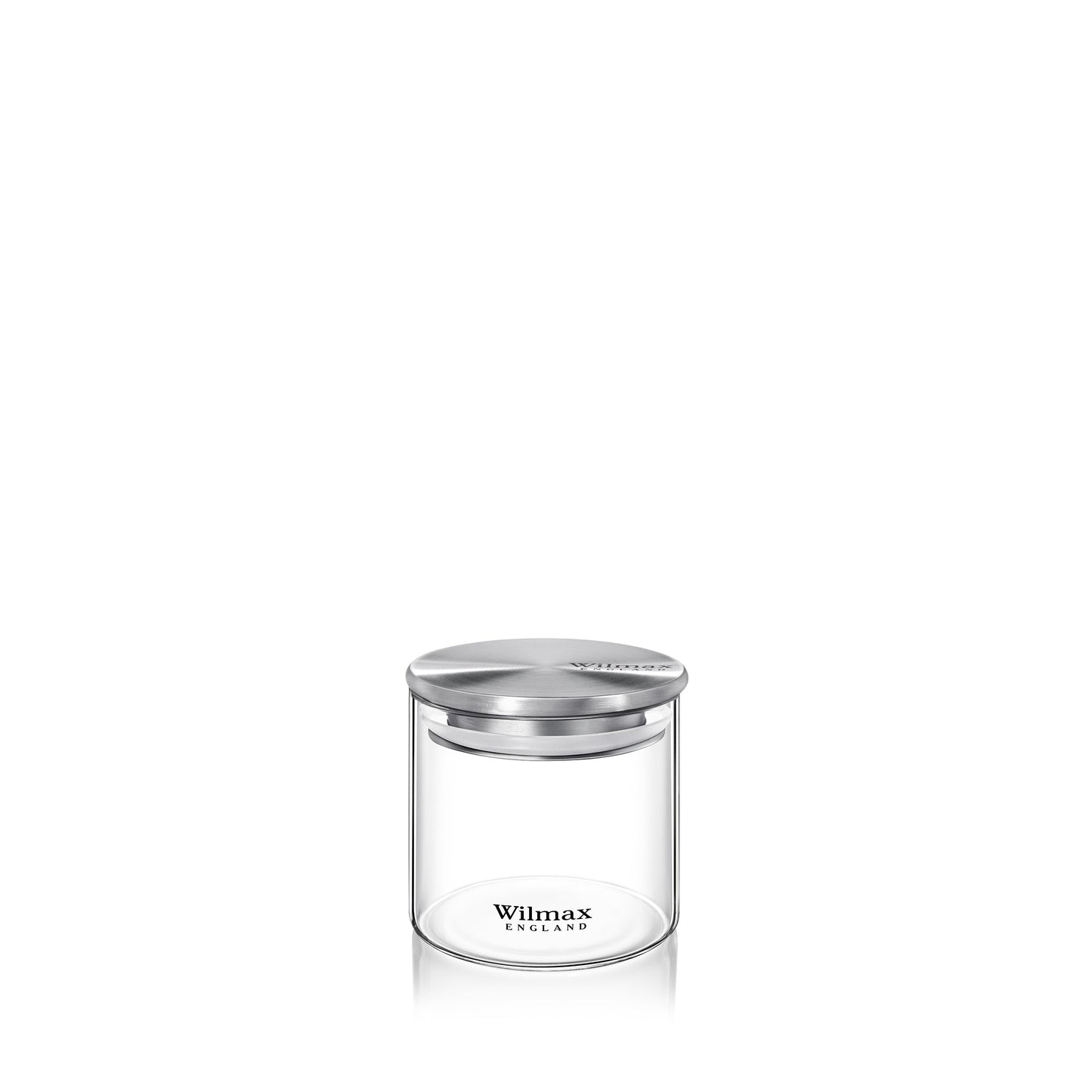 Wilmax Voorraadpot 600 ml met RVS Deksel - Transparant