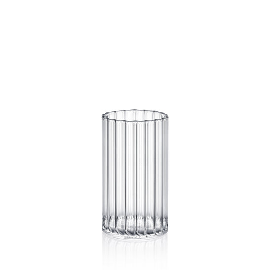 Wilmax Ribbed Borosilicate Glass 250 ml Transparent