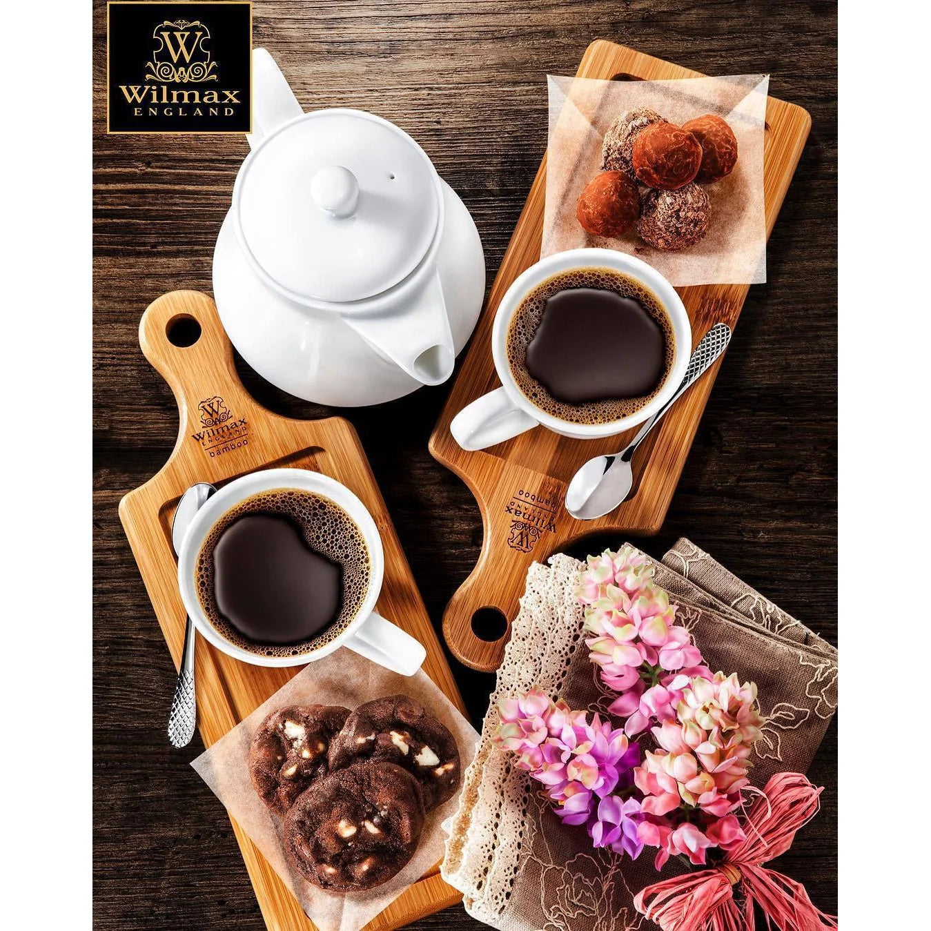 Wilmax Bambus Tablett 30 x 11 cm – Natürliches Bambus-Serviertablett WL-771005/A