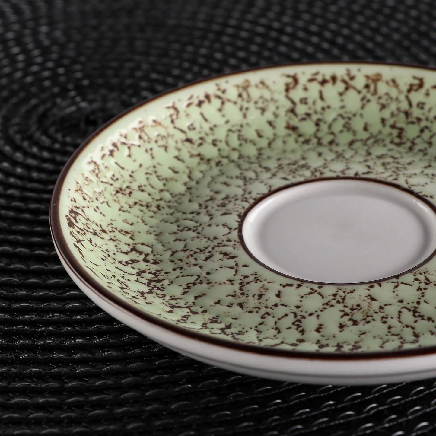 Wilmax Porzellan Untertasse, 15 cm, Splash Pistachio Kollektion, WL-667136/B