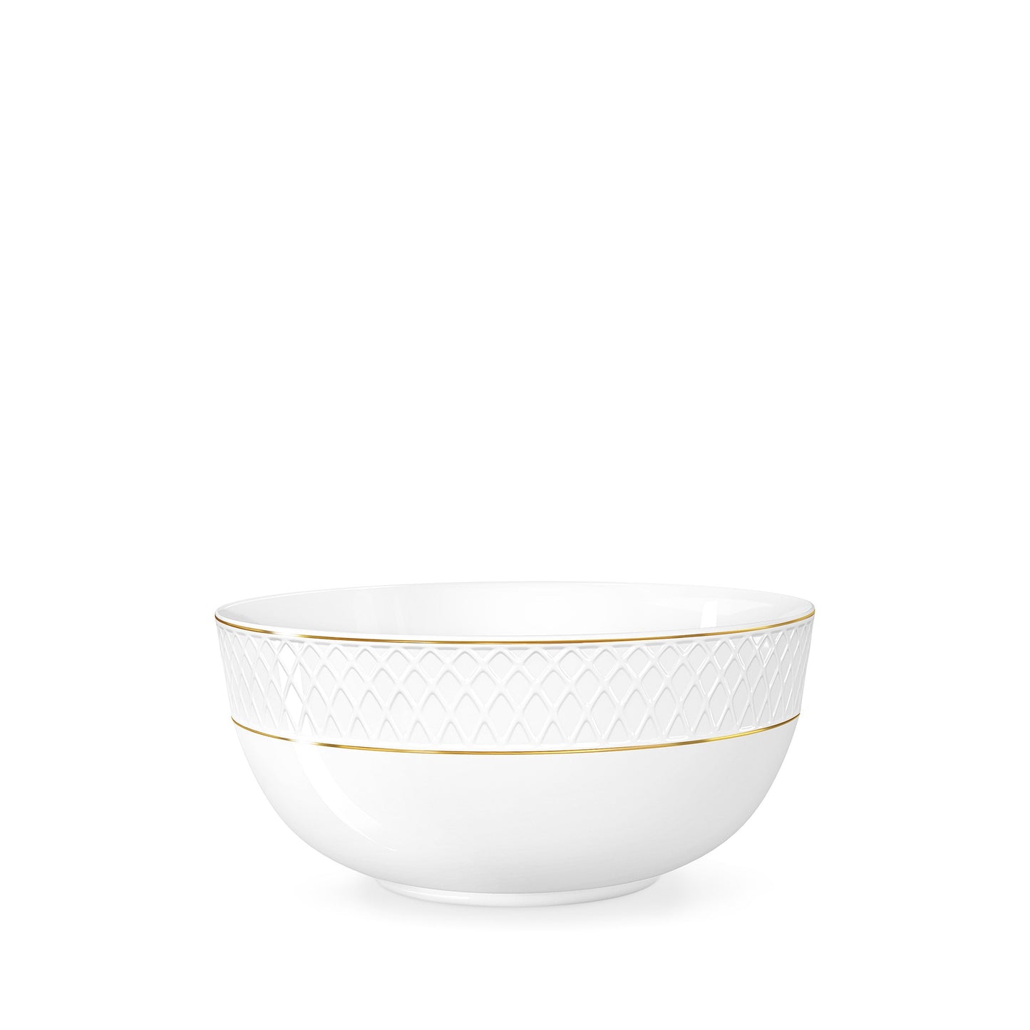 Wilmax England Schaal 18 cm Wit Gouden rand Porselein 2x