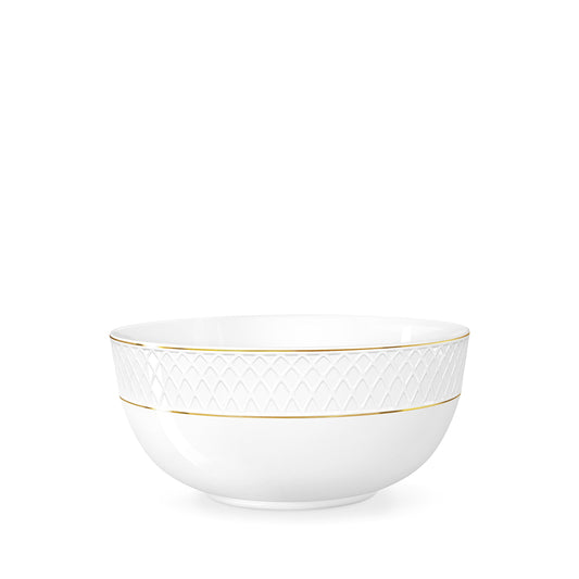 Wilmax Porzellanschale mit Goldrand, Weiß-Gold, 1850 ml, 20 cm – WL-880102370/A